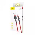 BASEUS KABEL LIGHTNING USB CAFULE1,5A 2M CZERWONY