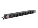 LANBERG LISTWA ZASILAJĄCA RACK PDU 19" (1U, 16A, 6X 230V PL, 2M, CZARNA) PDU-06E-0200-BK