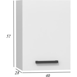 SZAFKA KUCHENNA G-40/57 BIAŁY MAT