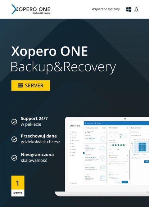 Xopero ONE 1x Server Agent + Maintanance & Support Standard - 1 month