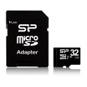 Karta pamięci Silicon Power microSDHC 32GB Class 10 + ADAPTER microSD-SD (SP032GBSTH010V10SP)