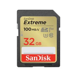 SANDISK EXTREME SDHC 32GB 100MB/s CL10 UHS-I