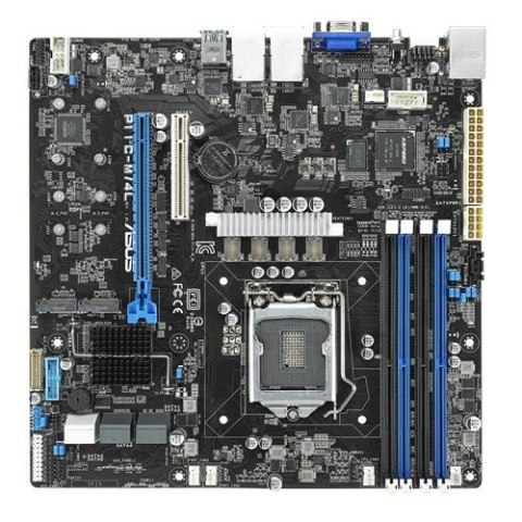 Płyta Serwerowa ASUS P11C-M/4L Xeon® E-21XXX (95W), C242, 4xDIMM, 4 Intel i210AT+1Mgt LAN, 6xSATA, 2 M.2, 1 PCIe x16+ 1 PCIe x8,