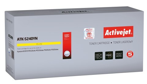 Toner Activejet ATK-5240YN (zamiennik Kyocera TK-5240Y; Supreme; 3000 stron; żółty)