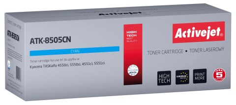 Toner Activejet ATK-8505CN (zamiennik Kyocera TK-8505C; Supreme; 20000 stron; błękitny)