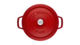 Garnek żeliwny okrągły wysoki STAUB 40501-485-0 - czerwony 4.8 ltr