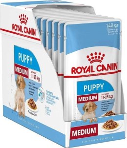 ROYAL CANIN SHN Medium Puppy w sosie - mokra karma dla szczeniąt - 10X140g