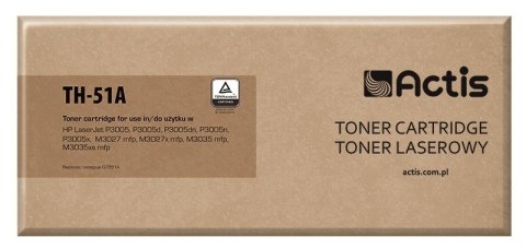 Toner ACTIS TH-51A (zamiennik HP 51A Q7551A; Standard; 6500 stron; czarny)