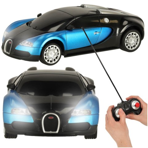 Samochód RC zdalnie sterowany Bugatti Veyron licencja 1:24 niebieski