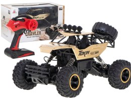 Samochód RC zdalnie sterowany Rock Crawler 1:12 4WD METAL złoty