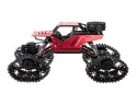 Samochód RC zdalnie sterowany Rock Crawler 4x4 LHC012 auto 2w1 czerwony