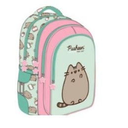 Plecak szkolny młodzieżowy 4-komorowy Pusheen Mint 16 cali