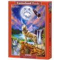 CASTORLAND Puzzle układanka 1500 elementów Wolf's Night Wilcza noc 68 x 47 cm