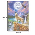 CASTORLAND Puzzle układanka 1500 elementów Wolf's Night Wilcza noc 68 x 47 cm