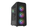 FURY OBUDOWA KOMPUTEROWA FURY SHOBO SH4F RGB MIDI Z OKNEM CZARNA