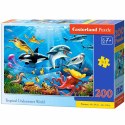 CASTORLAND Puzzle 200 elementów Tropical Underwater World - Tropikalny Podwodny Świat 7+