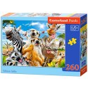 CASTORLAND Puzzle 260 elementów African Selfiey - Afrykańskie zwierzęta 8+