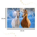 CASTORLAND Puzzle 260 elementów The winter Horses - Zimowe konie 8+