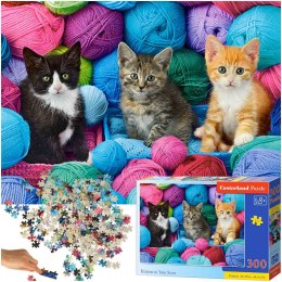 CASTORLAND Puzzle 300 elementów Kittens in Yarn Store - Kotki w kłębach wełny 8+