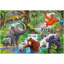 CASTORLAND Puzzle 40 elementów Maxi Jungle Animals - Zwierzęta z Dżungli 4+