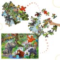 CASTORLAND Puzzle 40 elementów Maxi Jungle Animals - Zwierzęta z Dżungli 4+