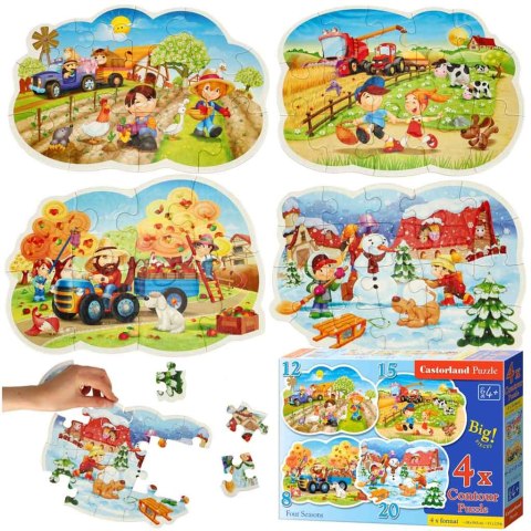 CASTORLAND Puzzle 4w1 Four Seasons - Cztery Pory Roku 4+