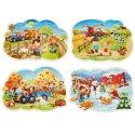 CASTORLAND Puzzle 4w1 Four Seasons - Cztery Pory Roku 4+