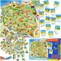 CASTORLAND Puzzle edukacyjne Mapa Polski 128 elementów 6+