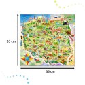 CASTORLAND Puzzle edukacyjne Mapa Polski 128 elementów 6+