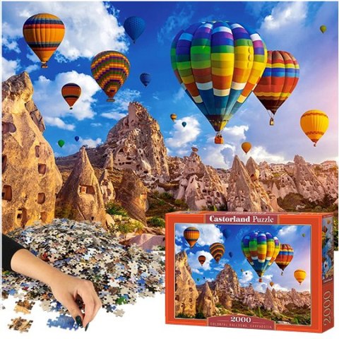 CASTORLAND Puzzle 2000 elementów Colorful Balloons Cappadocia - Balony w Kapadocji 92x68cm