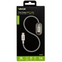 Kabel USB-C dwie końcówki USB-C 65W 3A 1m premium