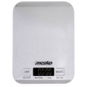 Mesko MS 3169 Waga kuchenna elektroniczna precyzyjna inox max 5kg/ 1g biała