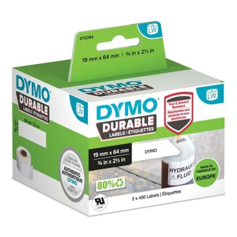 DYMO-Durable etykieta do k. kreskowych 19x64mm 2112284