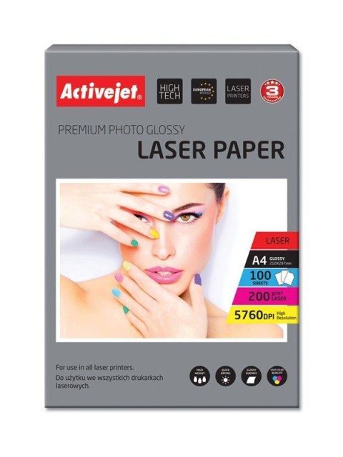 Papier fotograficzny błyszczący Activejet AP4-200G100L (A4; 100 szt.)