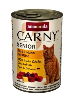 ANIMONDA Carny Senior smak: wołowina, kurczak z serem 400g