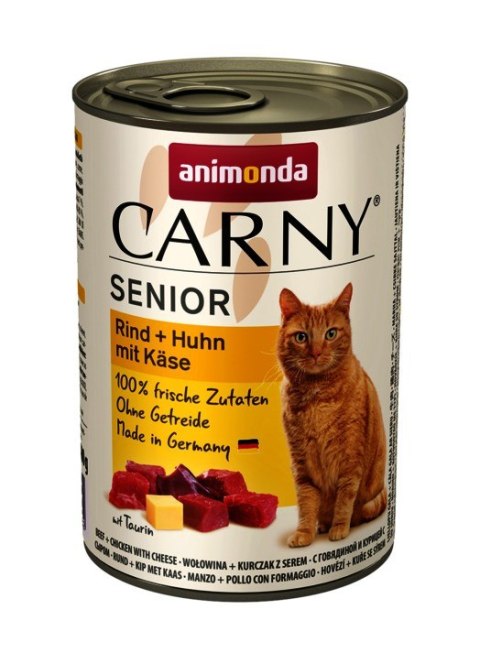 ANIMONDA Carny Senior smak: wołowina, kurczak z serem 400g