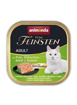 ANIMONDA Vom Feinsten Classic Cat smak: indyk, pierś z kurczaka + zioła 100g