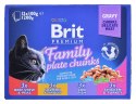 Brit Cat Pouches 1200g Family Plate (12x100g)