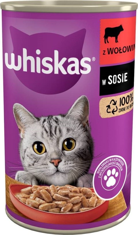 Karma whiskas Wołowina w sosie (0,40 kg )