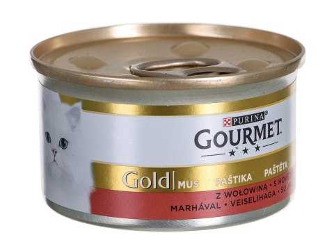 Purina Gourmet Gold mokra karma dla kota mus z wołowiny 85g