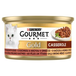 Purina Gourmet Gold mokra karma dla kota z kaczką i indykiem 85g