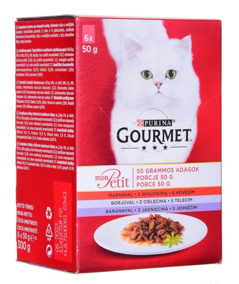 Purina Gourmet Mon Petit Mix Rybny 6x50g