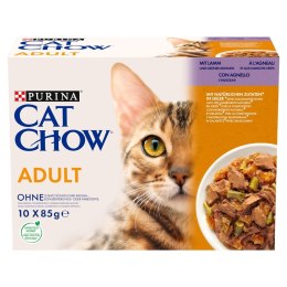 Purina Karma Cat Chow z jagnięciną i zieloną fasolką10x85g