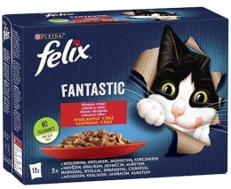 Purina Karma Felix Fantastic Mięso 12x85g