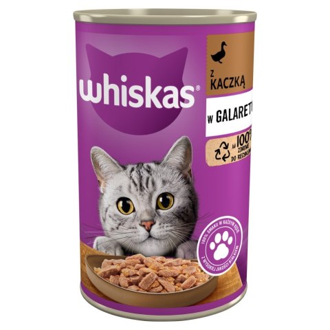 WHISKAS Adult Kaczka - puszka 400g