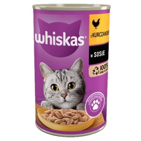 WHISKAS Adult Kurczak - puszka 400g