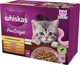 Whiskas Sasz Potr Pur Del Jun Drób 12x85g