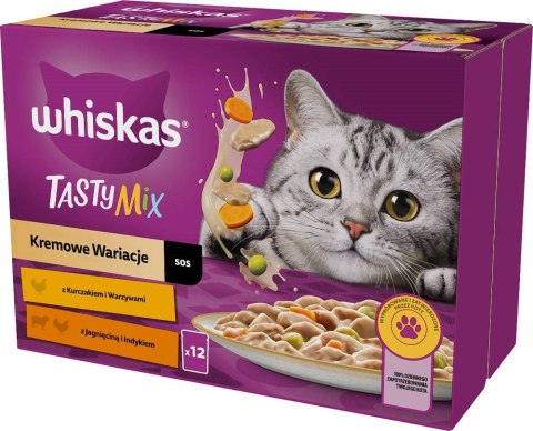 Whiskas Saszetka Sos TM Ind/Jag/Kur 12x85g