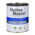 DOLINA NOTECI Premium bogata w dorsza z brokułami - mokra karma dla psa - 800g