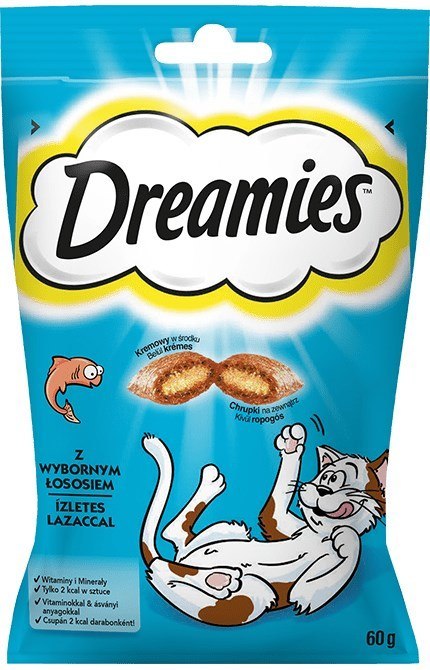 DREAMIES z łososiem 60g